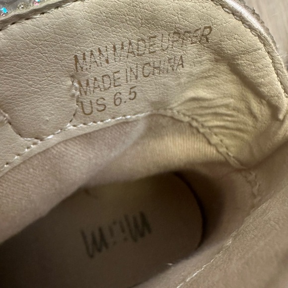 Mi.iM Angel Silver Metallic Embellished Ankle Booties - Picture 8 of 12